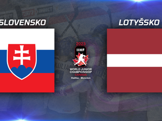 Slovensko - Lotyšsko, ONLINE prenos z MS v hokeji do 20 rokov 2023 (U20).