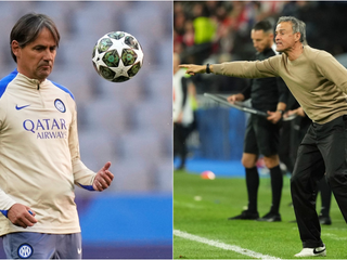 Tréner Interu Miláno Simone Inzaghi a jeho rival vo finále Ligy majstrov Luis Enrique.