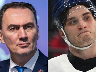 Miroslav Šatan a Juraj Slafkovský