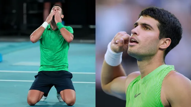 Novak Djokovič a Carlos Alcaraz.