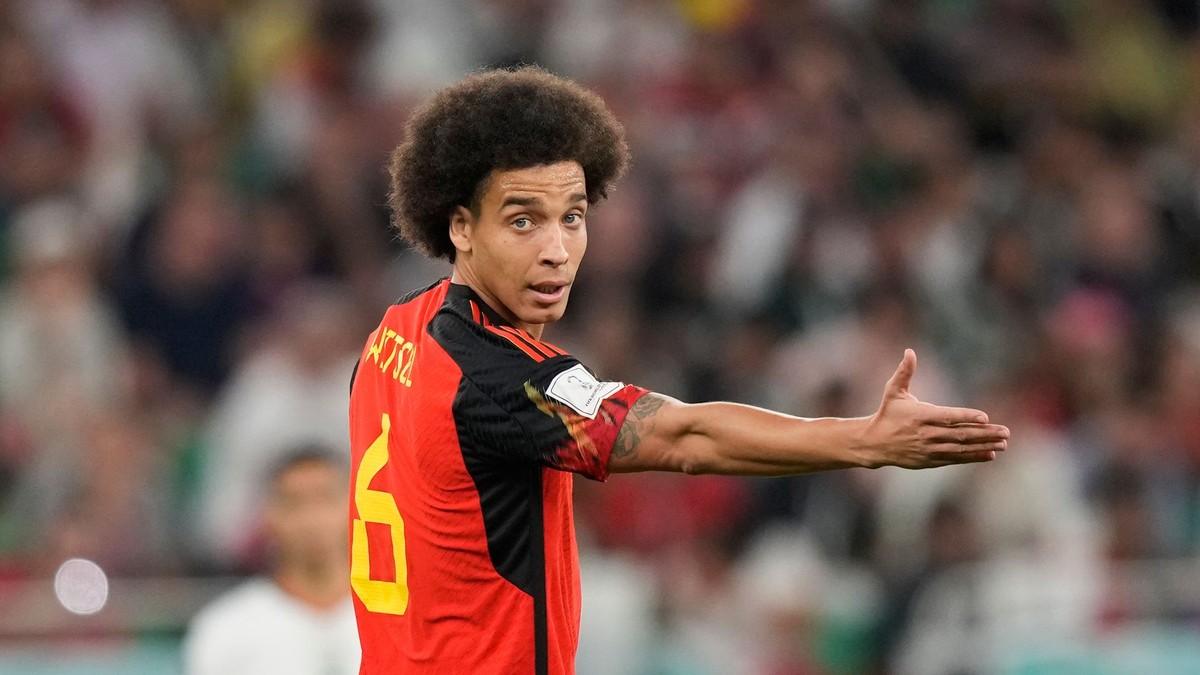 Axel Witsel v drese belgickej reprezentácie.