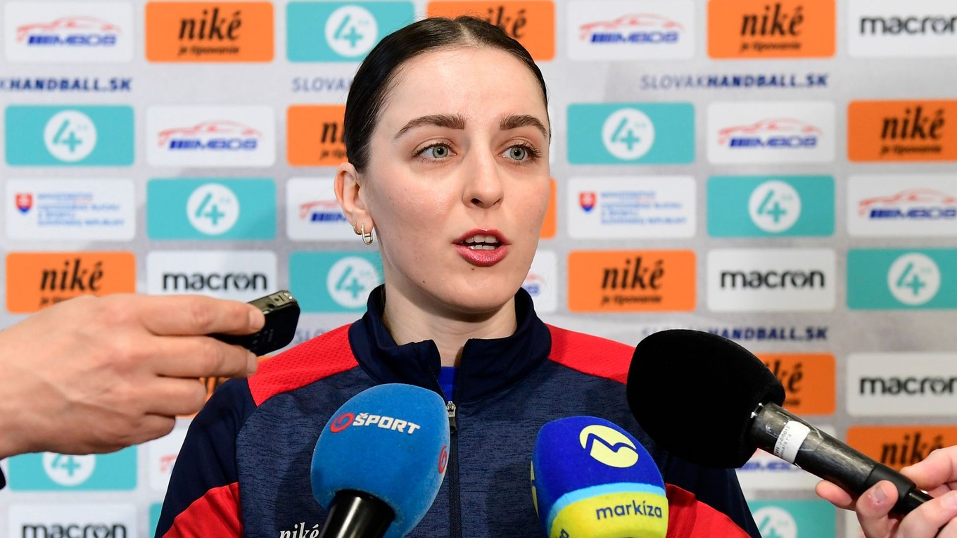 Slovenská reprezentantka v hádzanej Adriána Holejová.