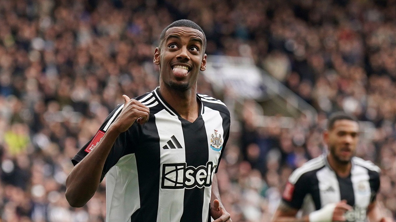 Útočník Newcastlu United Alexander Isak.