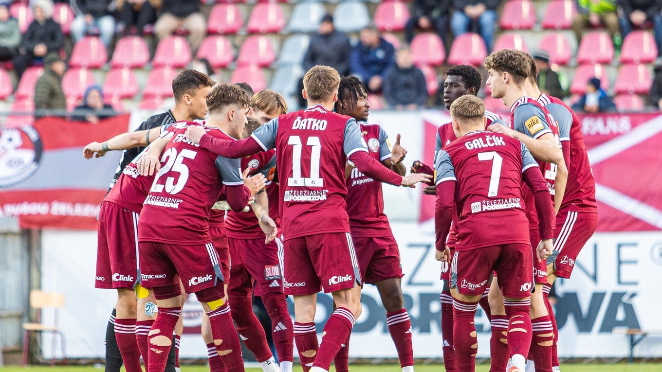 Futbalisti FK Železiarne Podbrezová.