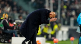 Hlavný tréner Juventusu Luciano Spalletti v zápase s Lecce.