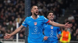 Dávid Hancko po strelení gólu v osemfinále Ligy Majstrov.