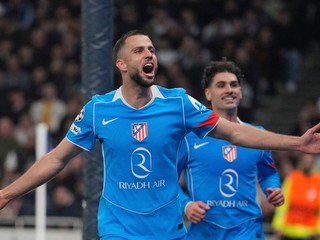 Dávid Hancko po strelení gólu v osemfinále Ligy Majstrov.