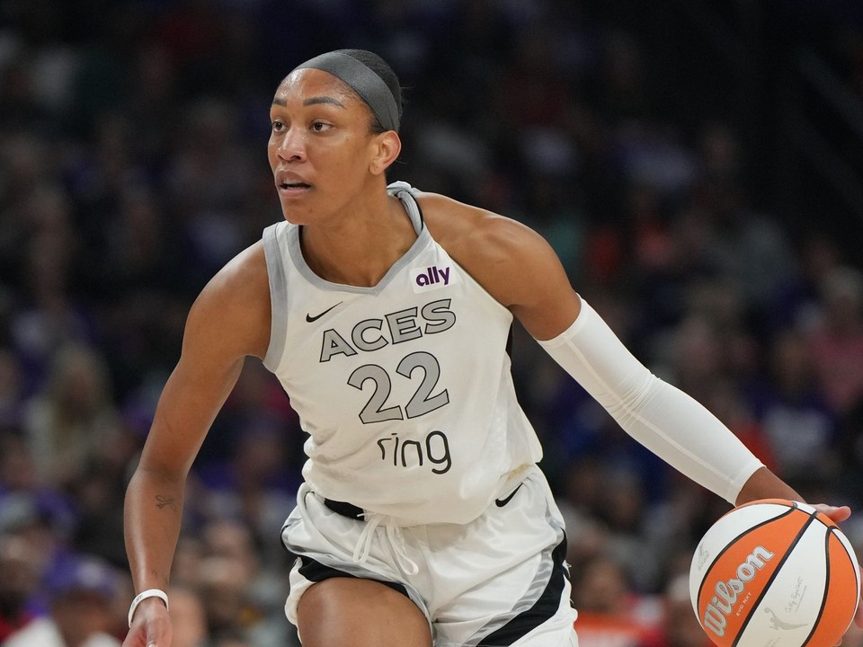 Hviezdna americká basketbalistka A'ja Wilsonová.