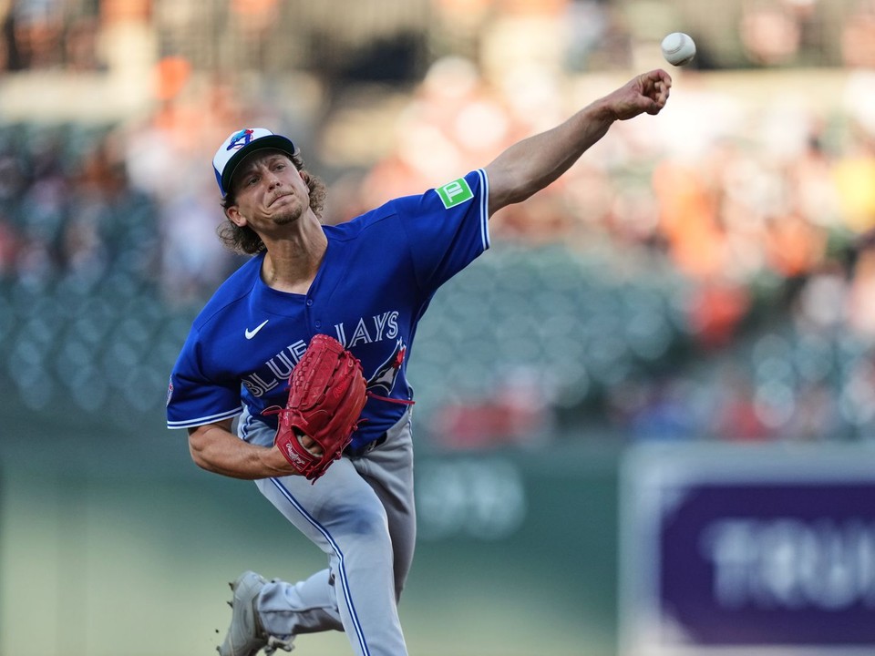 Slovenský bejzbalista Adam Macko
počas zápasu MLB.