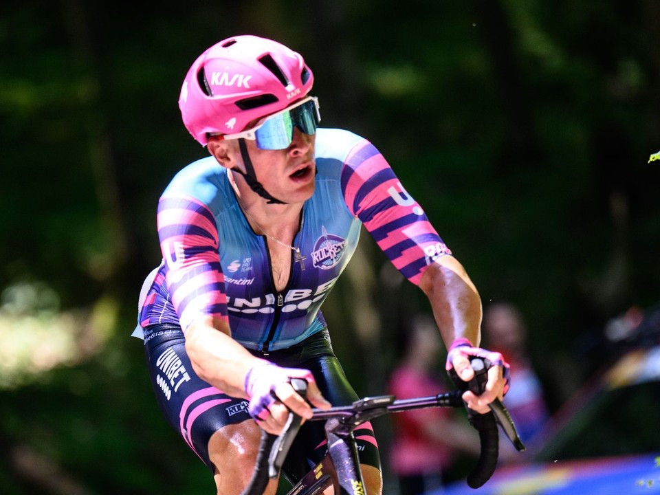Slovenský cyklista Lukáš Kubiš.