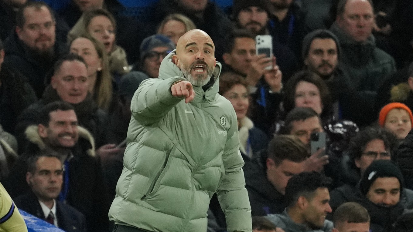 Na snímke tréner Chelsea Enzo Maresca.