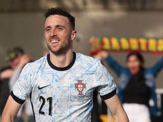Diogo Jota sa teší po strelenom góle.