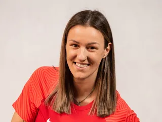 Zita Baníková v drese reprezentácie.