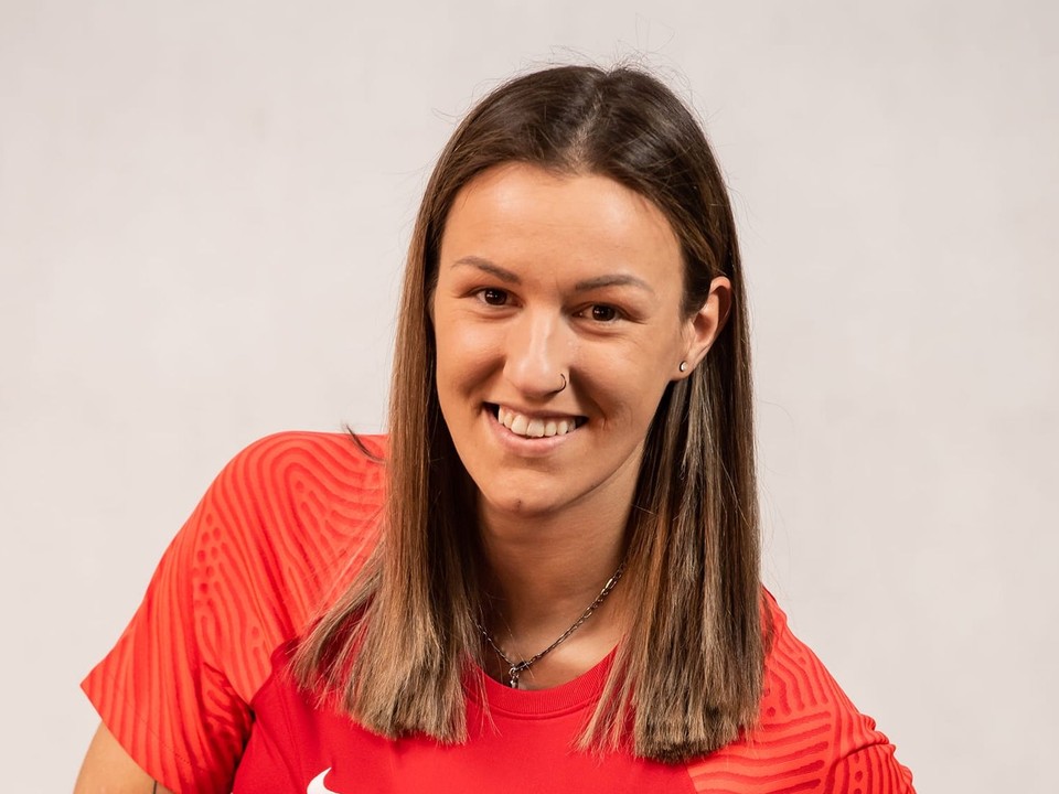 Zita Baníková v drese reprezentácie.