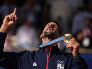 Srbský tenista Novak Djokovič získal zlatú medailu na OH 2024.