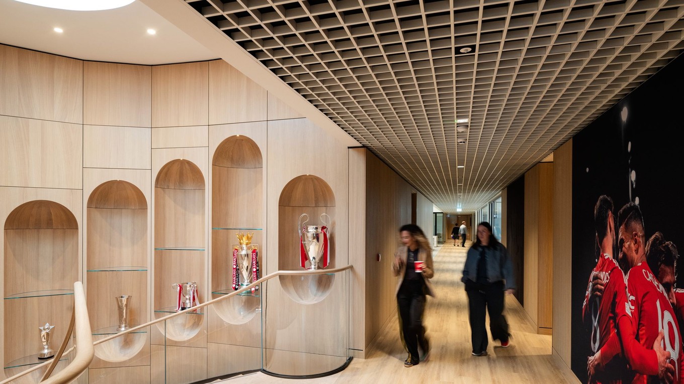 Pohľad do nového tréningového centra Manchestru United v Carringtone.