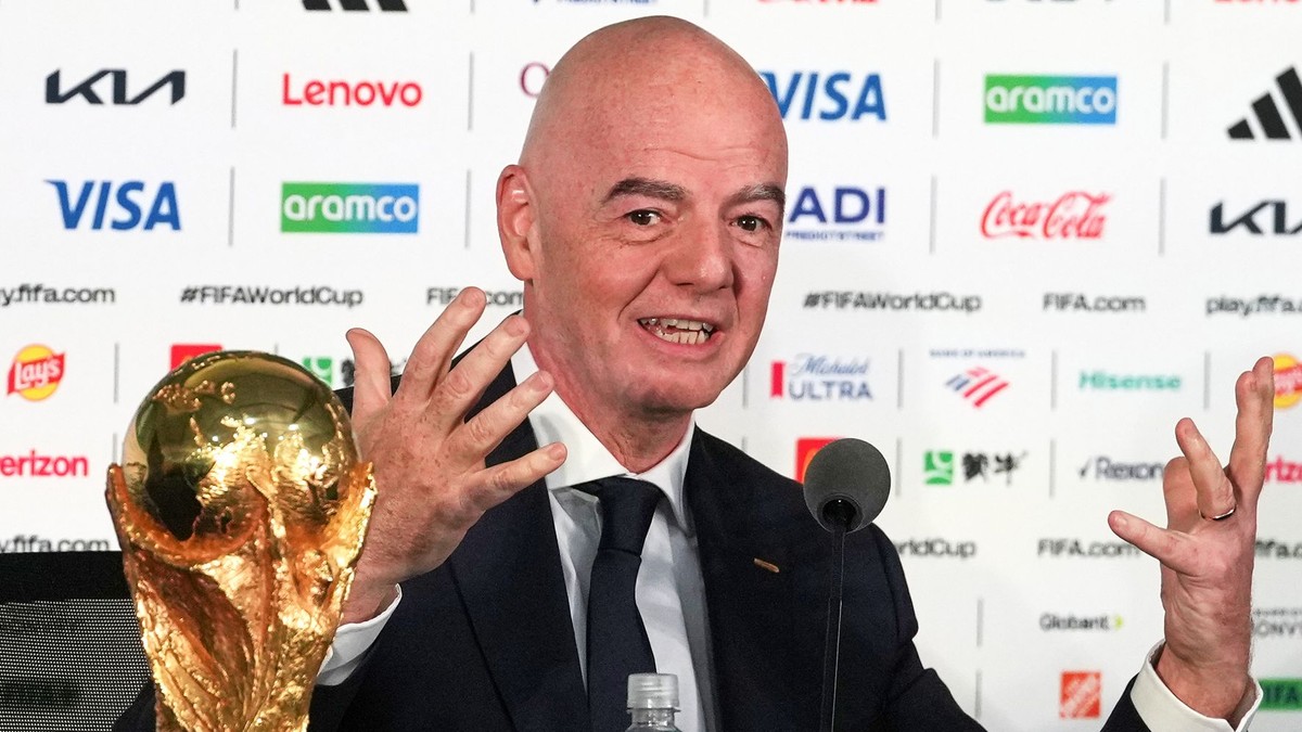 Prezident medzinárodnej futbalovej federácie FIFA Gianni Infantino.