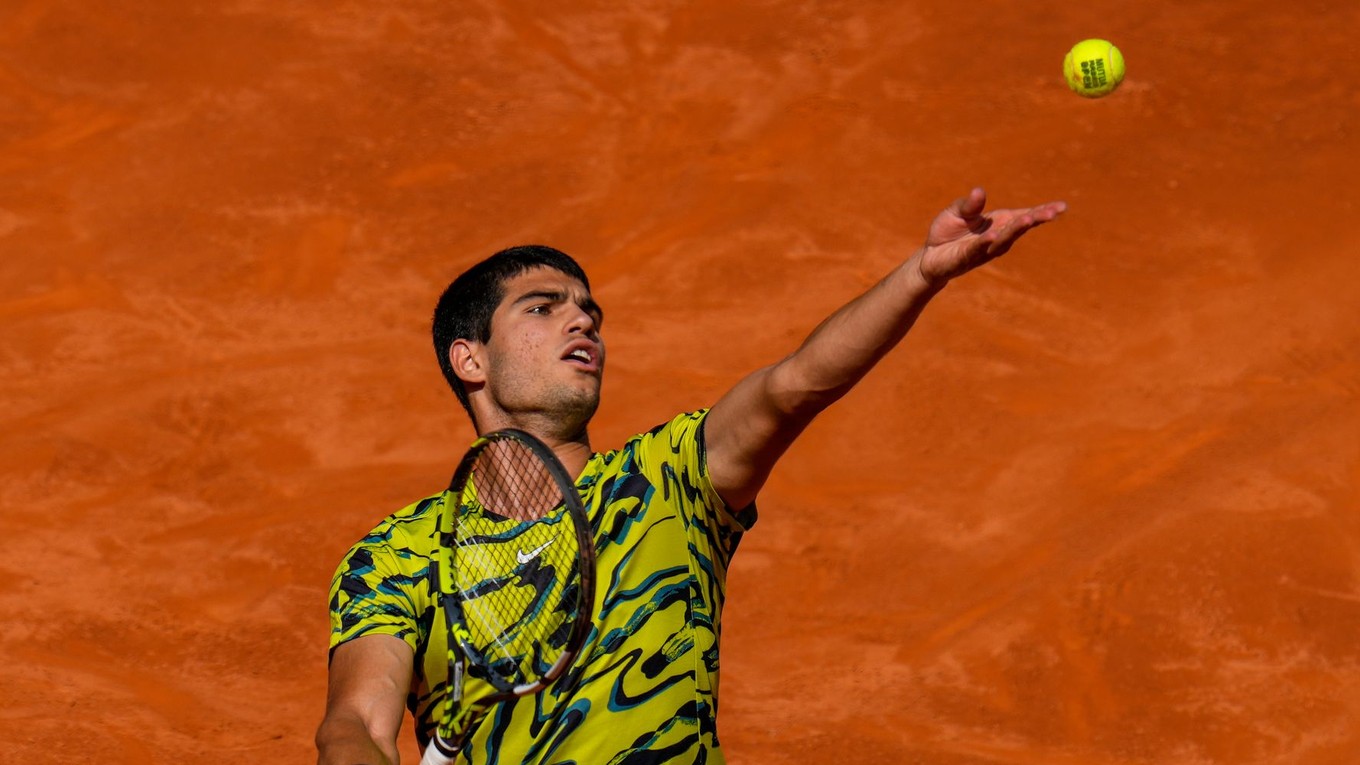 Carlos Alcaraz na turnaji v Madride. 