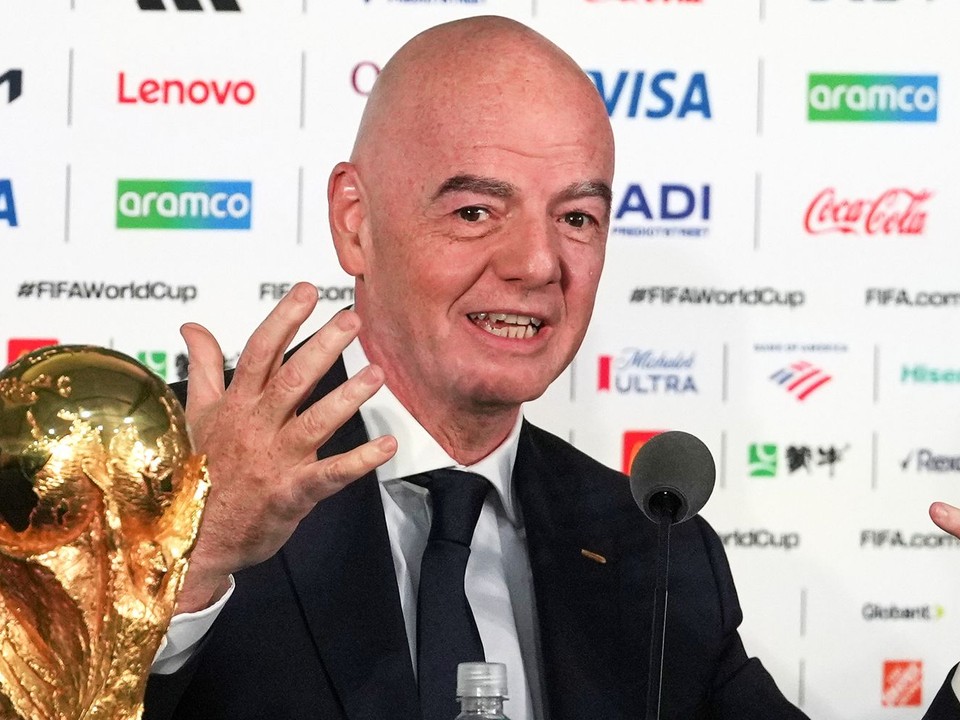 Prezident medzinárodnej futbalovej federácie FIFA Gianni Infantino.
