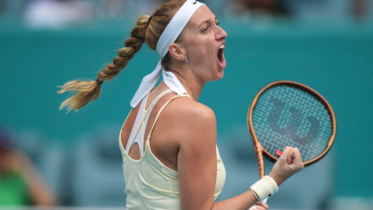 WTA Miami Petra Kvitová zdolala v druhom semifinále Soranu Cirsteovú