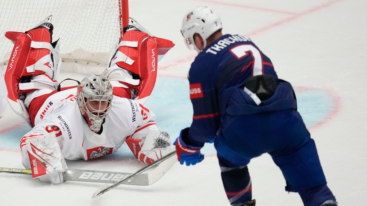 VIDEO: Pozrite si zostrih zápasu Poľsko - USA na MS v hokeji 2024