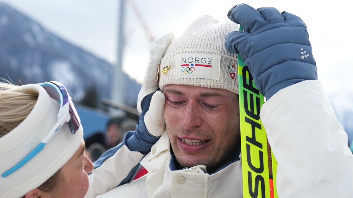 Bronzovú medailu príliš neoslavoval. Nór sa v priamom prenose priznal k nevere