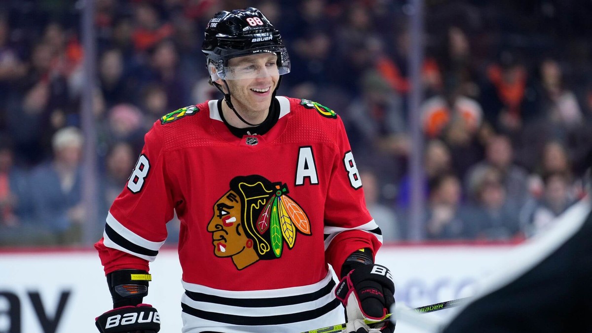 Patrick Kane v drese Chicaga.