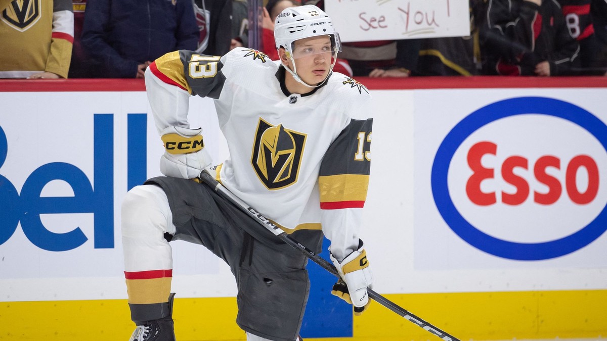 Jakub Demek v drese Vegas Golden Knights