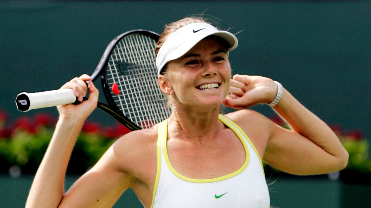 Daniela Hantuchová sa teší po triumfe vo finále turnaja Indian Wells 2007.