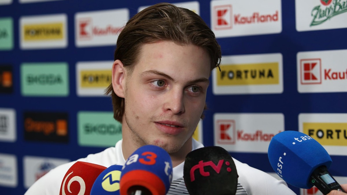 František Gajdoš počas zrazu slovenskej hokejovej reprezentácie.