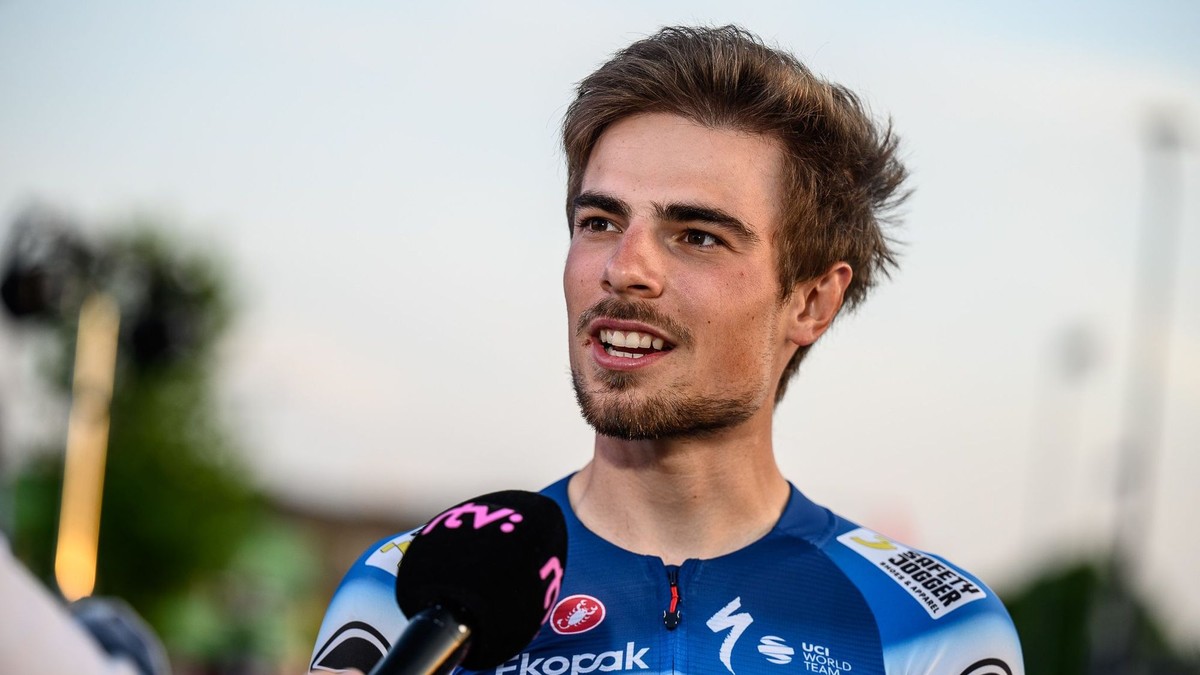 Slovenský cyklista Martin Svrček v drese tímu Soudal Quick-Step.