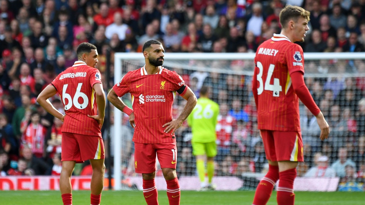 Hráči Liverpoolu v zápase s Nottinghamom