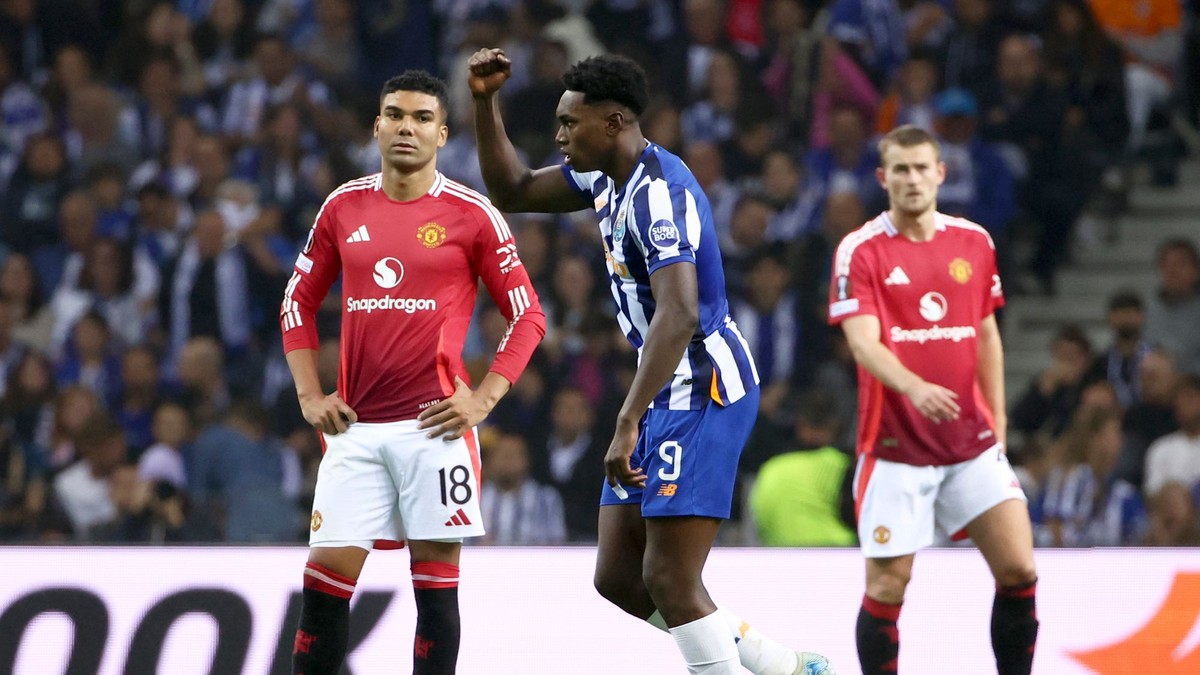 Fotka zo zápasu FC Porto - Manchester United.