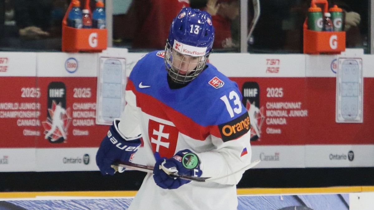 Tobias Tomik na MS hráčov do 20 rokov 2025. 