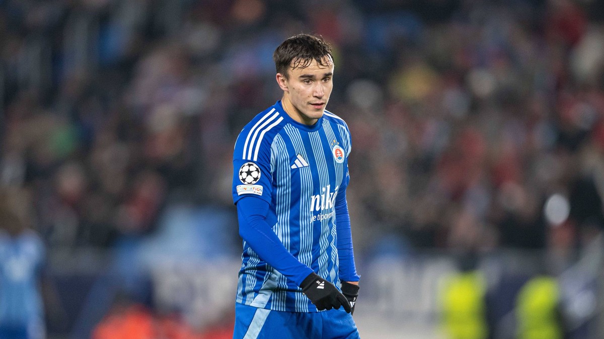 David Strelec v drese ŠK Slovan Bratislava.