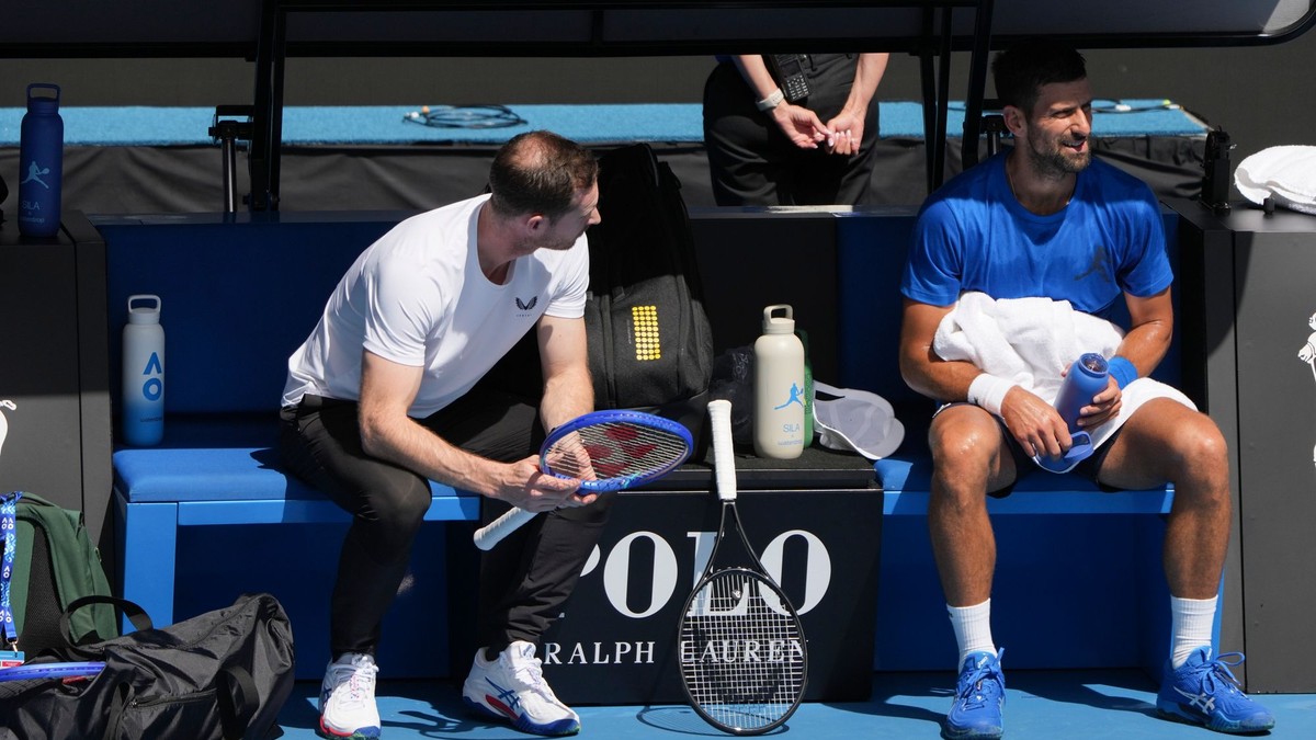 Novak Djokovič a Andy Murray. 