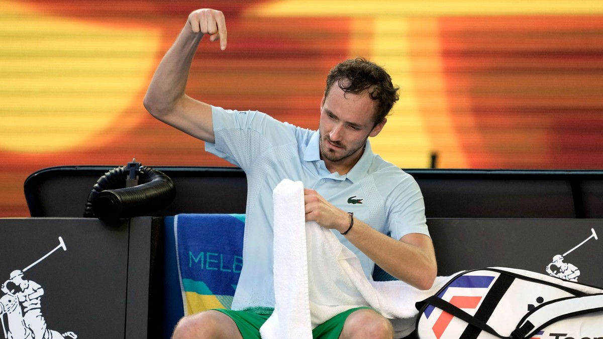 Daniil Medvedev v prvom kole Australian Open.