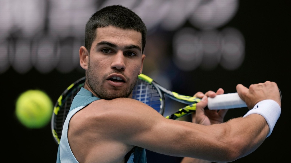 Carlos Alcaraz na Australian Open 2025.