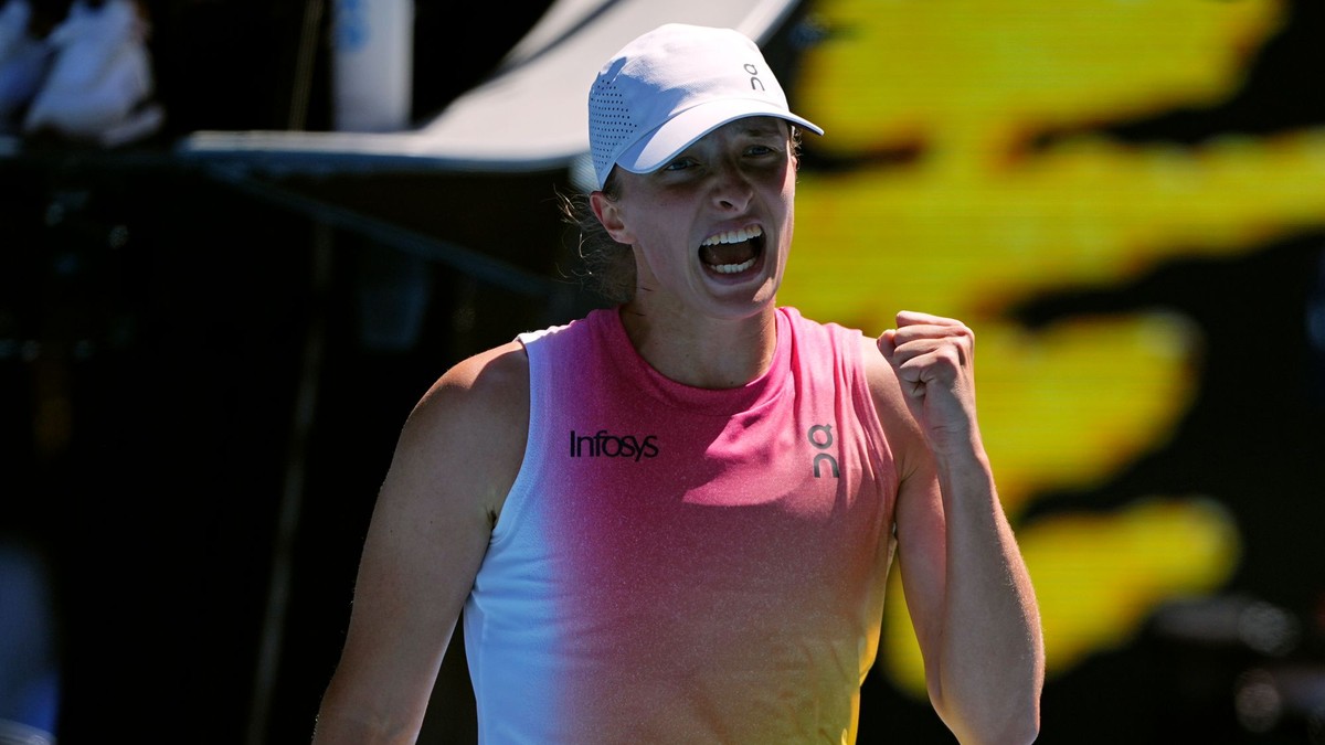 Iga Swiateková vo štvrťfinále Australian Open 2025.