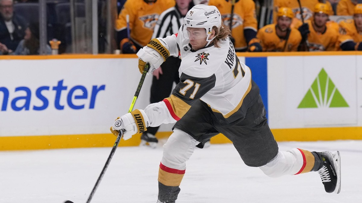 William Karlsson v drese Vegas Golden Knights.