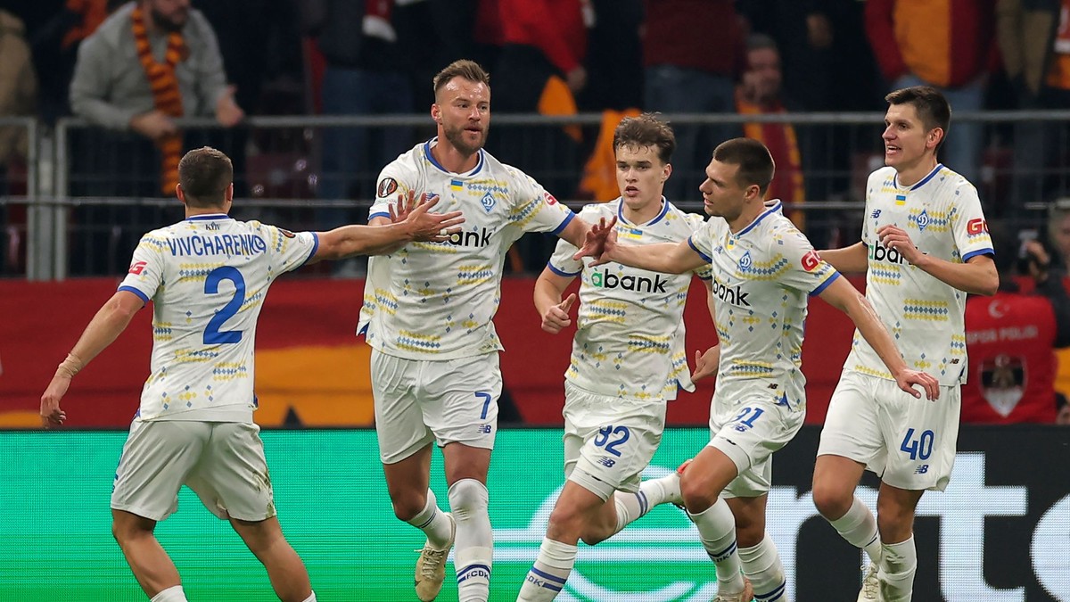 Futbalisti Dynama Kyjev.