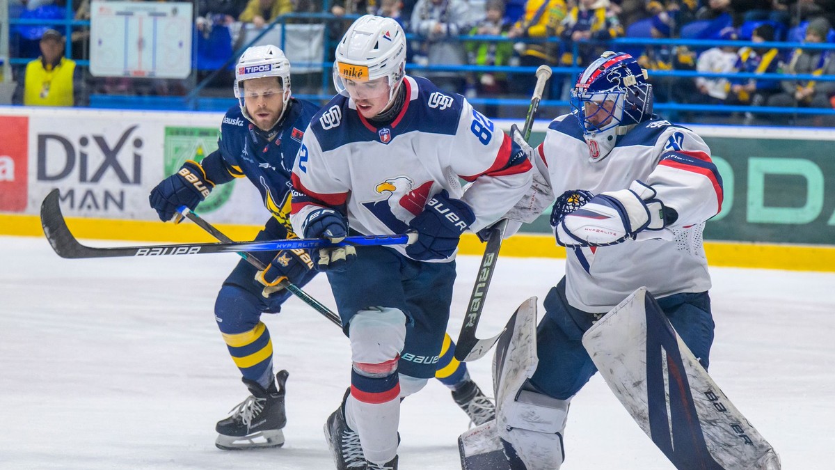 Fotka zo zápasu HK Spišská Nová Ves - HC Slovan Bratislava.