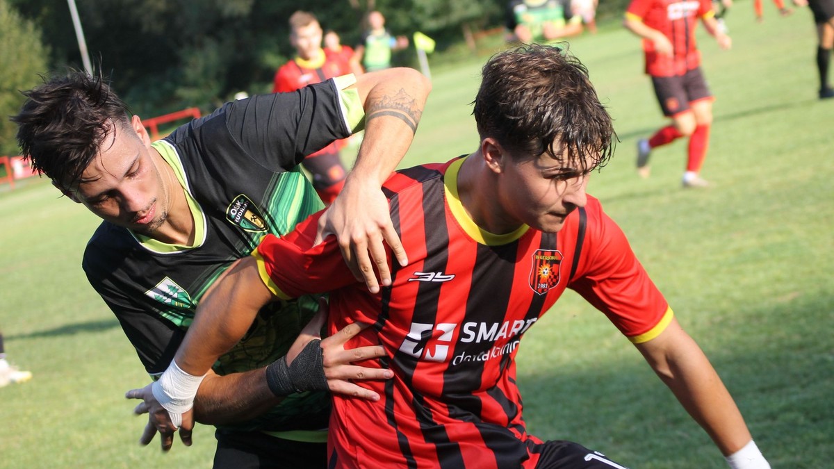 Momentka zo zápasu OŠK Rudňany - FK Gerlachov. 