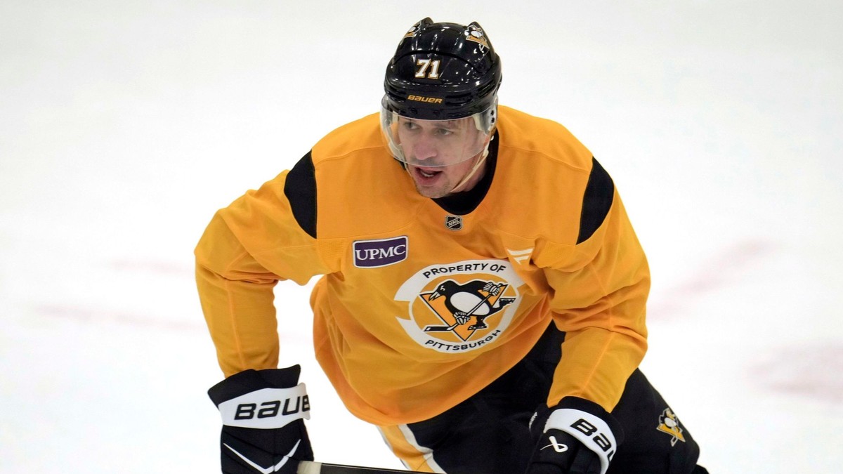 Jevgenij Malkin v drese Pittsburghu Penguins.