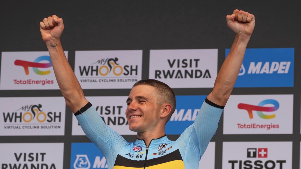 Belgický cyklista Remco Evenepoel.