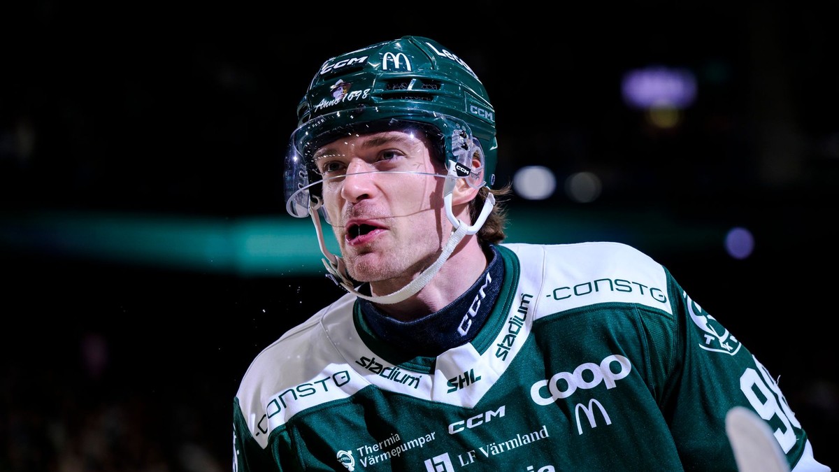 Marián Studenič v drese Färjestadu. 