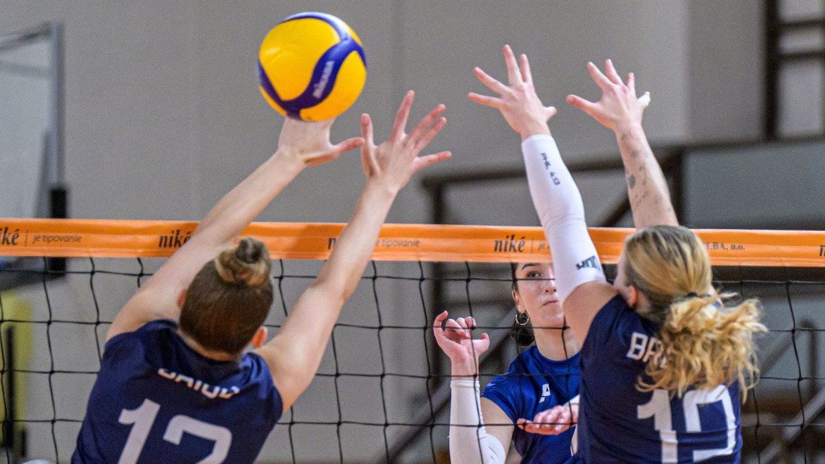 Volejbalistky Slovana Bratislava.