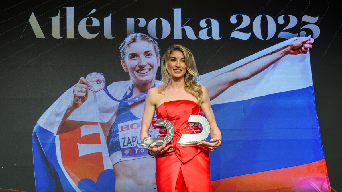 Emma Zapletalová počas galavečera Atlét roka 2025