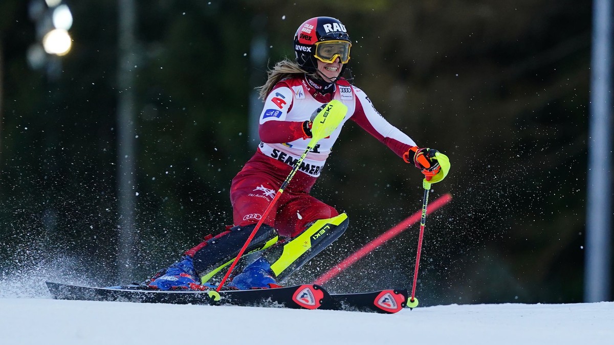 Rakúska lyžiarka Katharina Liensbergerová.