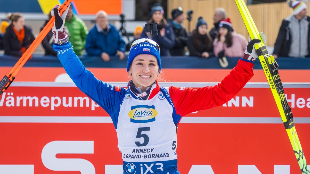 Paulína Bátovská Fialková po stíhacích pretekoch Svetového pohára v Annecy - Le Grand-Bornand.